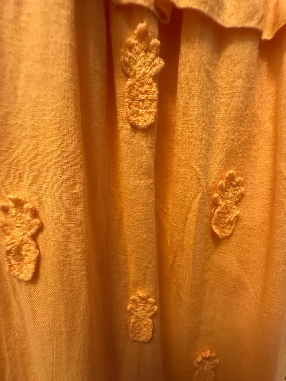 Farm Rio 3D Pineapple Midi Dress – Yellow - Picture 5 of 10